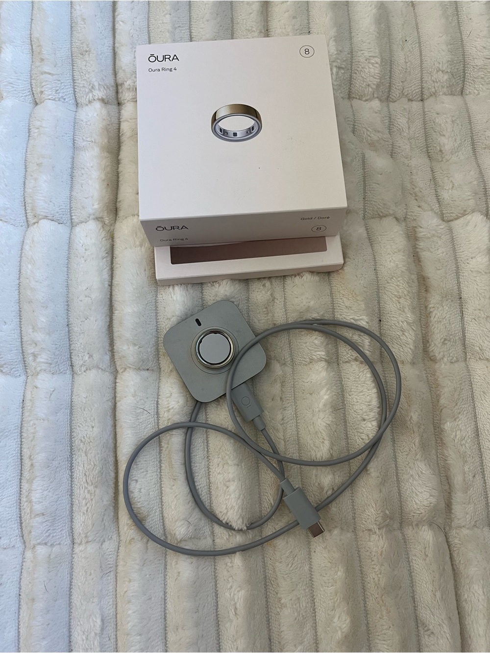 Oura Gold Smart Ring Gen 4 Size 8